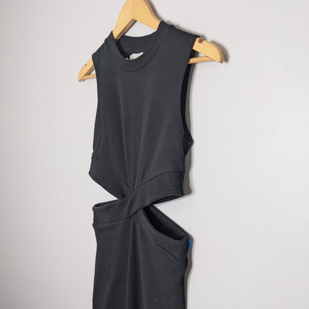 Cheap Monday Black Astral Cut Out Midi Dress S - Picture 3 of 8